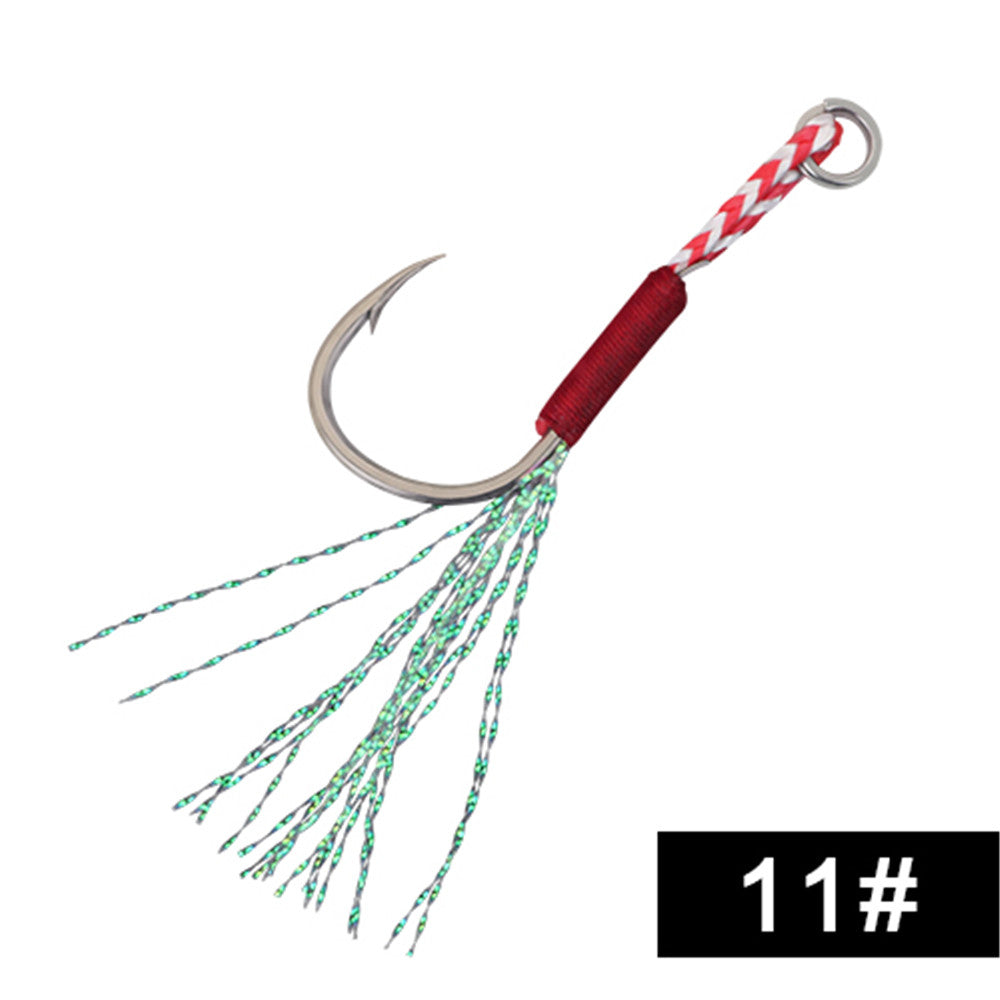 5pcs FTK Overturned Hook Fishing Spoon Hook Saltwater Fishing Jigging Spoon Hook
