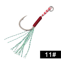 5pcs FTK Overturned Hook Fishing Spoon Hook Saltwater Fishing Jigging Spoon Hook
