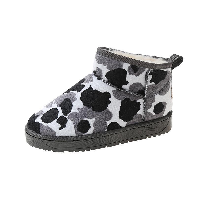 Plush Inner Snow Boots Flat Ankle Boots Women's Footwear