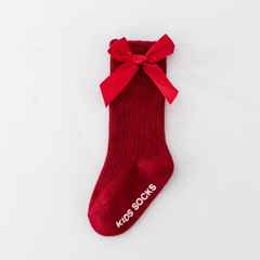 Baby Girls Bow Cotton Knee High Stockings