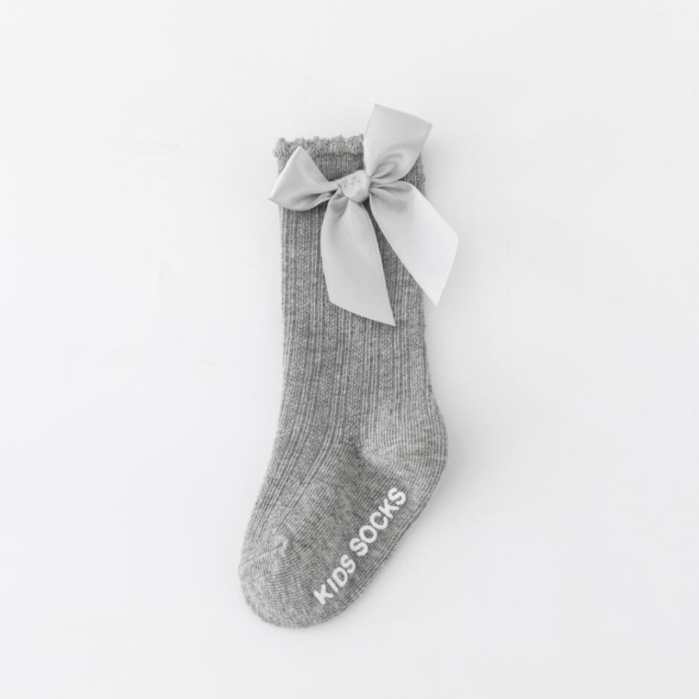 Baby Girls Bow Cotton Knee High Stockings