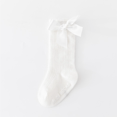 Baby Girls Bow Cotton Knee High Stockings