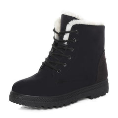 Women's Winter Thermal Snow Boots Warm Plush Lined Lace Up Boots
