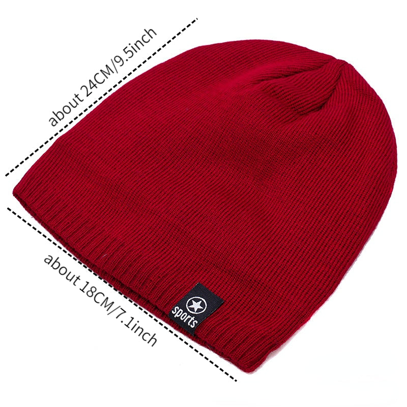 Couples Winter Sports Plush Pullover Hat