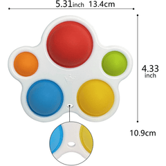 5 Finger Bubble Decompression Toy Gift for Kids