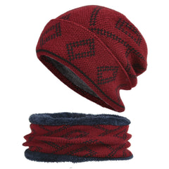 Men's Solid Thick Knitted Warm Hat