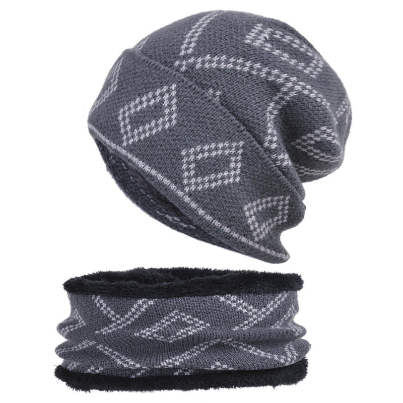Men's Solid Thick Knitted Warm Hat