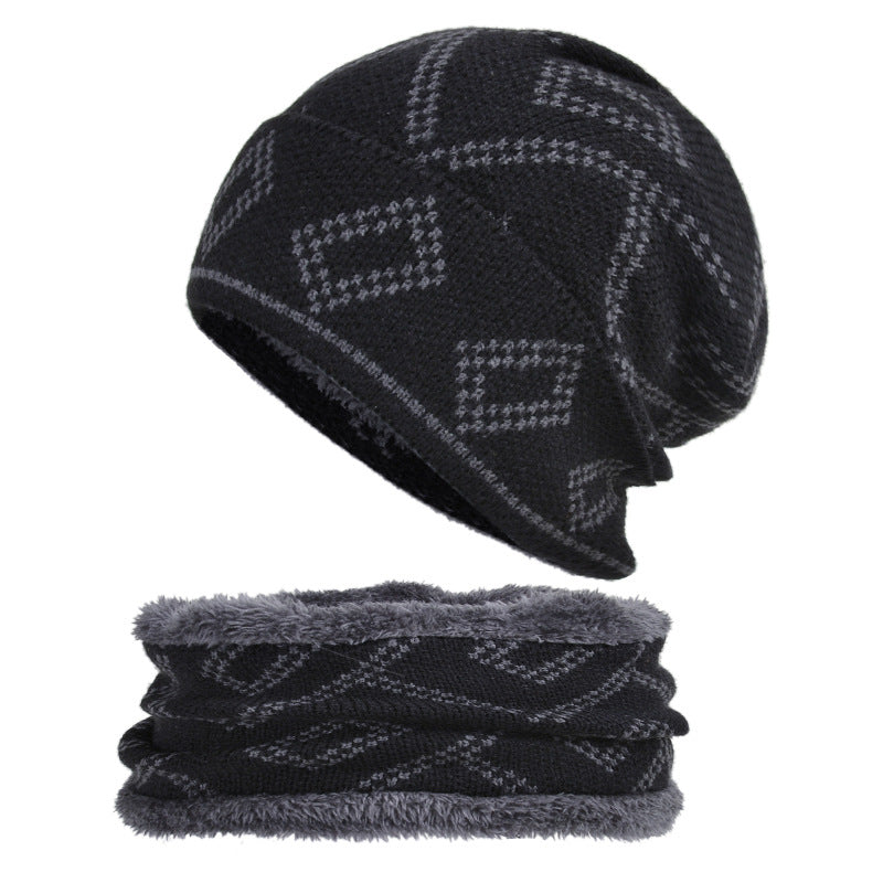 Men's Solid Thick Knitted Warm Hat