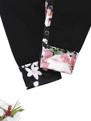Newborn Infant Flowers Print Romper Set for Baby Girls