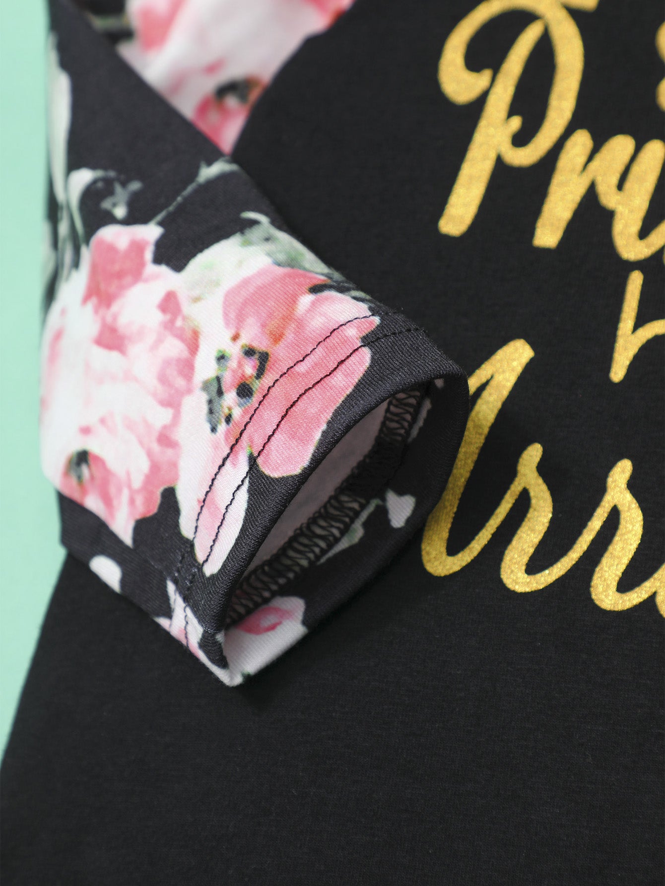 Newborn Infant Flowers Print Romper Set for Baby Girls