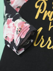 Newborn Infant Flowers Print Romper Set for Baby Girls