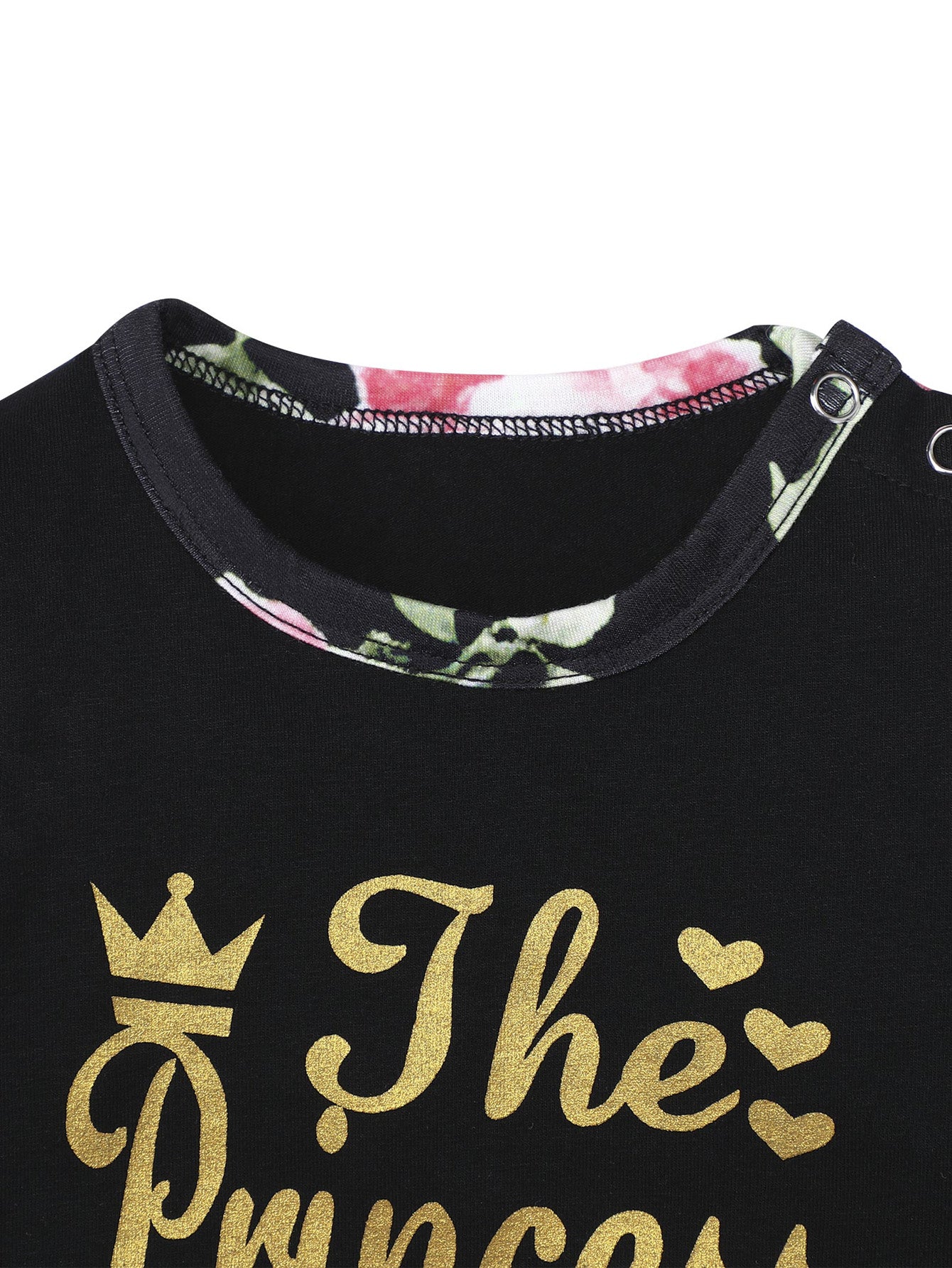 Newborn Infant Flowers Print Romper Set for Baby Girls