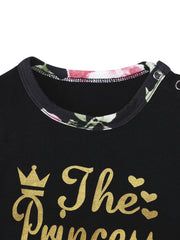 Newborn Infant Flowers Print Romper Set for Baby Girls