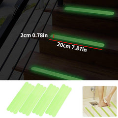 24pcs Luminous Non Slip Bathtub Stickers with Scraper