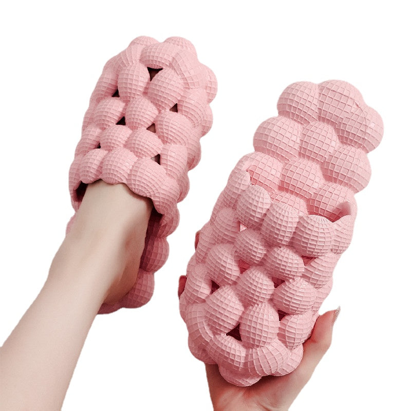 Kids Massage Bubble Slides Cushioned Spa Slippers
