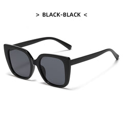 Vintage Square Cat Eye Sunglasses Gradient Sunshade Eyewear