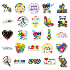 50pcs Autism Waterproof Graffiti Stickers
