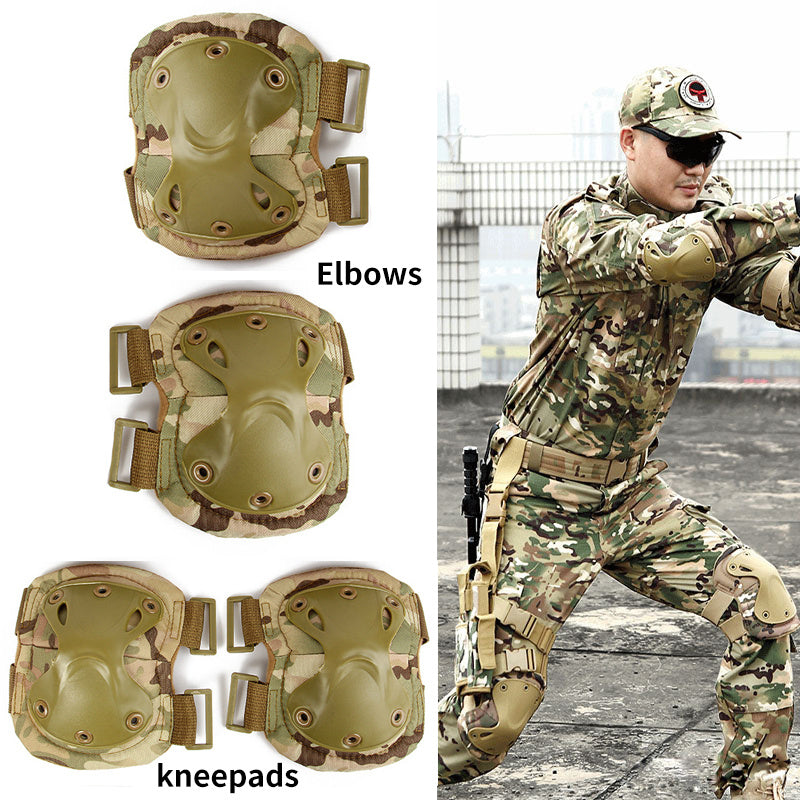 Tactical Knee & Elbow Pads: Combat Airsoft & Paintball Protection