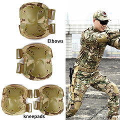 Tactical Knee & Elbow Pads: Combat Airsoft & Paintball Protection