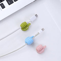 10pcs Self Adhesive Wall Hooks for Home Decor & Cable Organizer