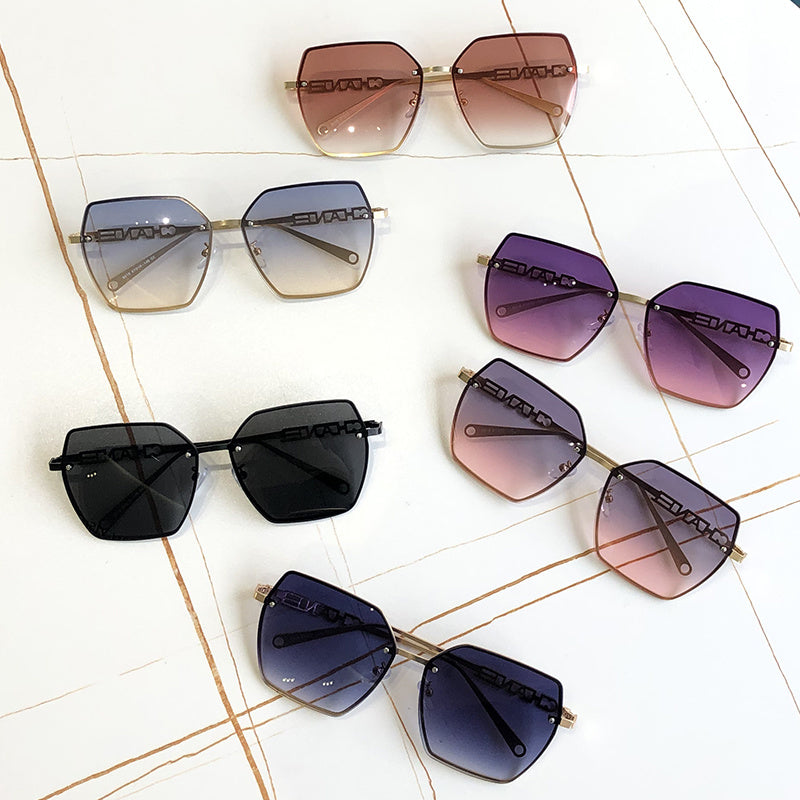 Vintage Hexagon Frame Polarized Sunglasses