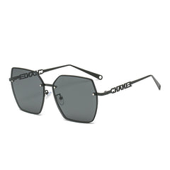 Vintage Hexagon Frame Polarized Sunglasses