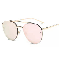 Frog Mirror Metal Frame Sunglasses