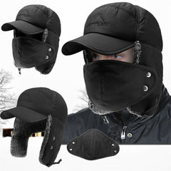 UV Protective Skiing Hats with Detachable Face Masks - Men and Women
