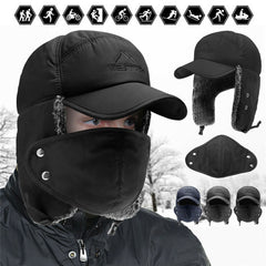 UV Protective Skiing Hats with Detachable Face Masks - Men and Women