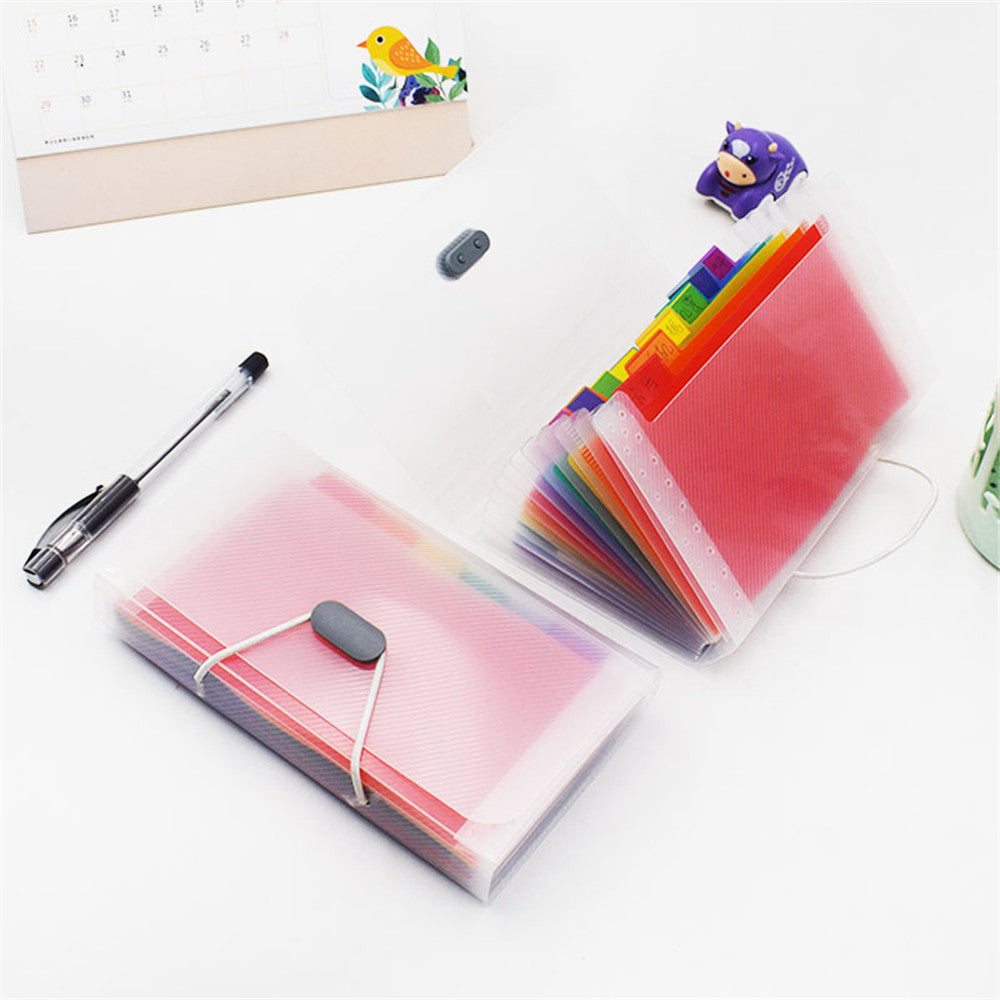 A6 File Folder Extension Wallet Portable Receipt Organizer Storage Bag