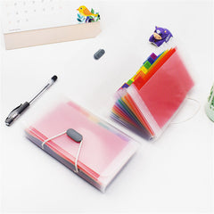 A6 File Folder Extension Wallet Portable Receipt Organizer Storage Bag