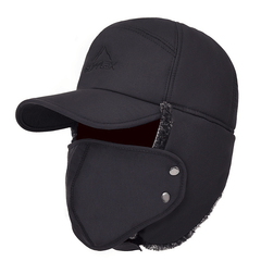 Men's Winter Faux Fur Ear Flap Hat Soft Thermal Cap