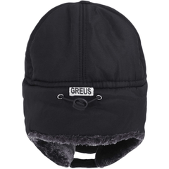 Men's Winter Faux Fur Ear Flap Hat Soft Thermal Cap