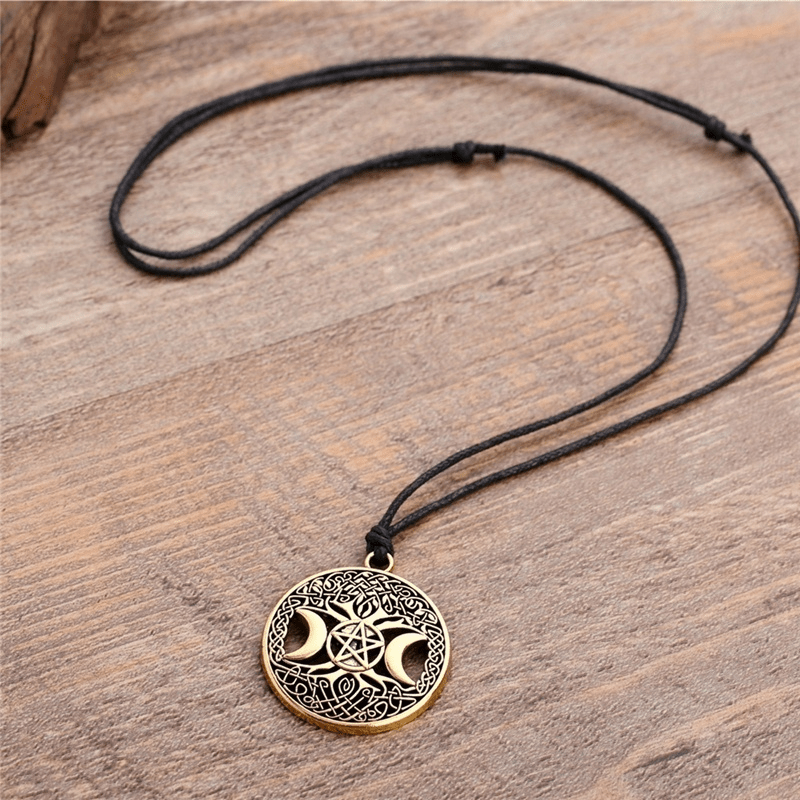Vintage Viking Tree Of Life Pendant Necklace Men's Amulet