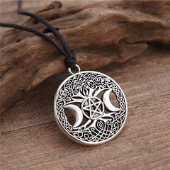 Vintage Viking Tree Of Life Pendant Necklace Men's Amulet