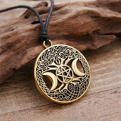 Vintage Viking Tree Of Life Pendant Necklace Men's Amulet