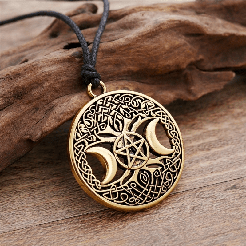 Vintage Viking Tree Of Life Pendant Necklace Men's Amulet