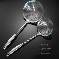 304 Stainless Steel Large Colander Skimmer Ladle Pasta Food Strainer Spoon
