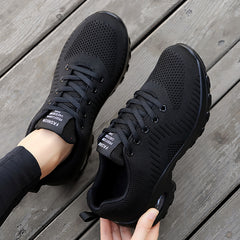 Women's Mesh Chunky Sneakers Casual Lace Up Outdoor Shoes