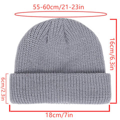 Winter Warm Hat Casual Short Line Hip Hop Hat Adult Men And Women