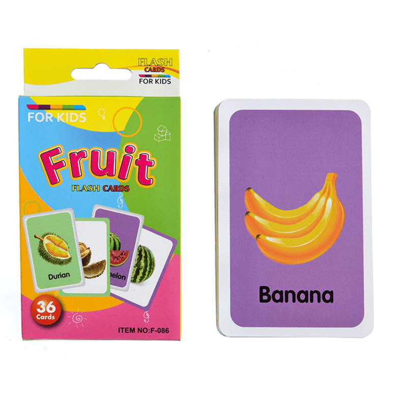 Early Educational Toys Cognition Cards Montessori Flash Cards Baby Kids