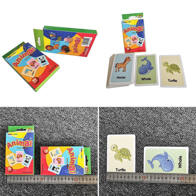 Early Educational Toys Cognition Cards Montessori Flash Cards Baby Kids