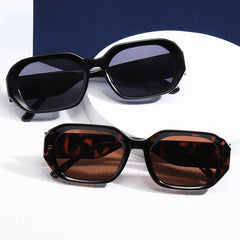 Vintage Polygonal Frame Sunglasses UV Protection Sunshade Eyewear