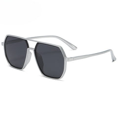 Double Bridge Classic Oversized Sunglasses Vintage Polarized UV Protection