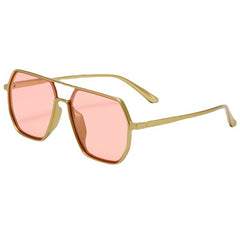 Double Bridge Classic Oversized Sunglasses Vintage Polarized UV Protection