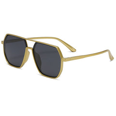 Double Bridge Classic Oversized Sunglasses Vintage Polarized UV Protection