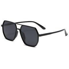 Double Bridge Classic Oversized Sunglasses Vintage Polarized UV Protection