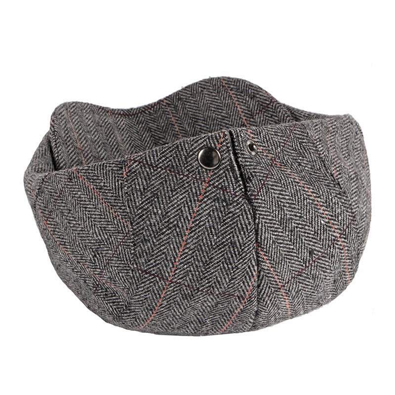 Men's Stripe Berets Caps Breathable Hat Adjustable Newsboy Beret Ivy Cap