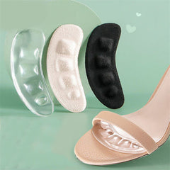 1 Pair Gel Silicone Forefoot Pads Shoe Inserts Anti-Slip Protector Stickers