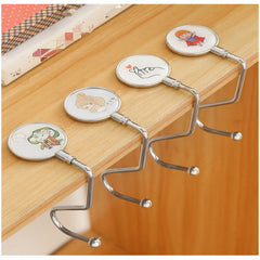 Portable S-Shaped Stainless Steel Desk Hook for Student Bag Storage